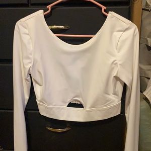 Victoria secret white athletic crop!
